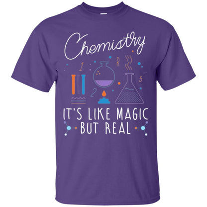 Chemistry T-shirt It_s Like Magic But Real Purple