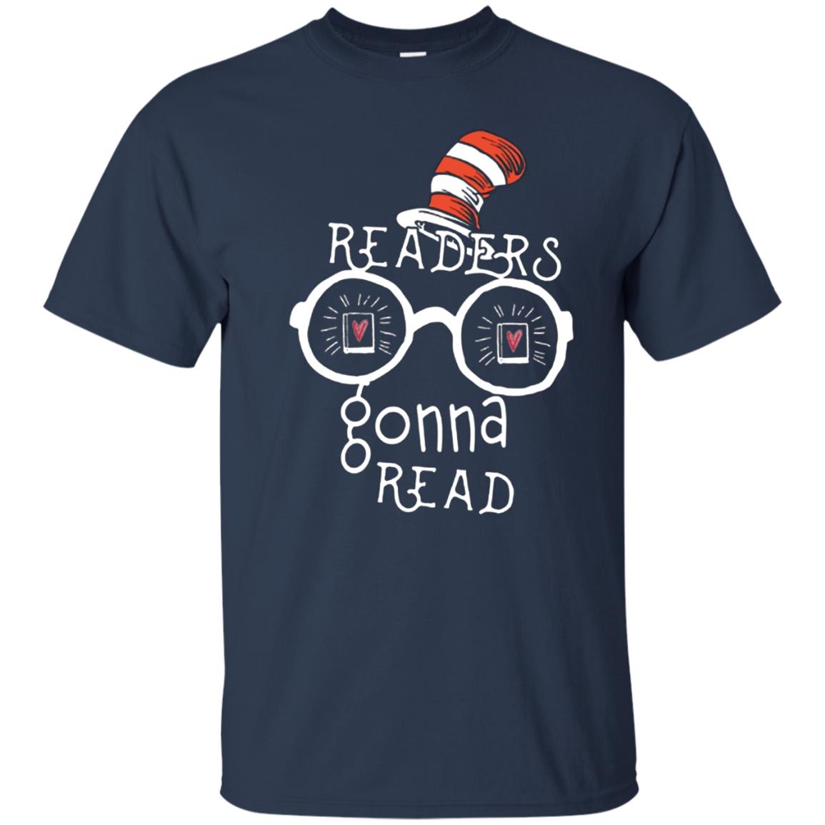 Readers Gonna Read Bookworm T-shirt Navy