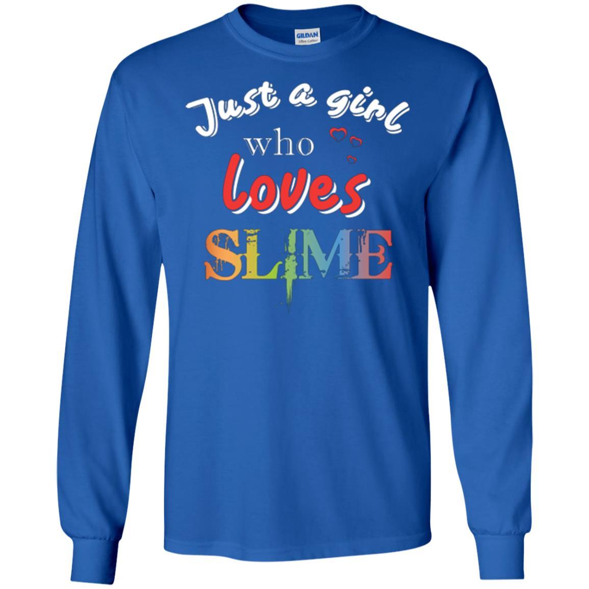 Slime Lovers T-shirt Just A Girl Who Loves Slime Royal
