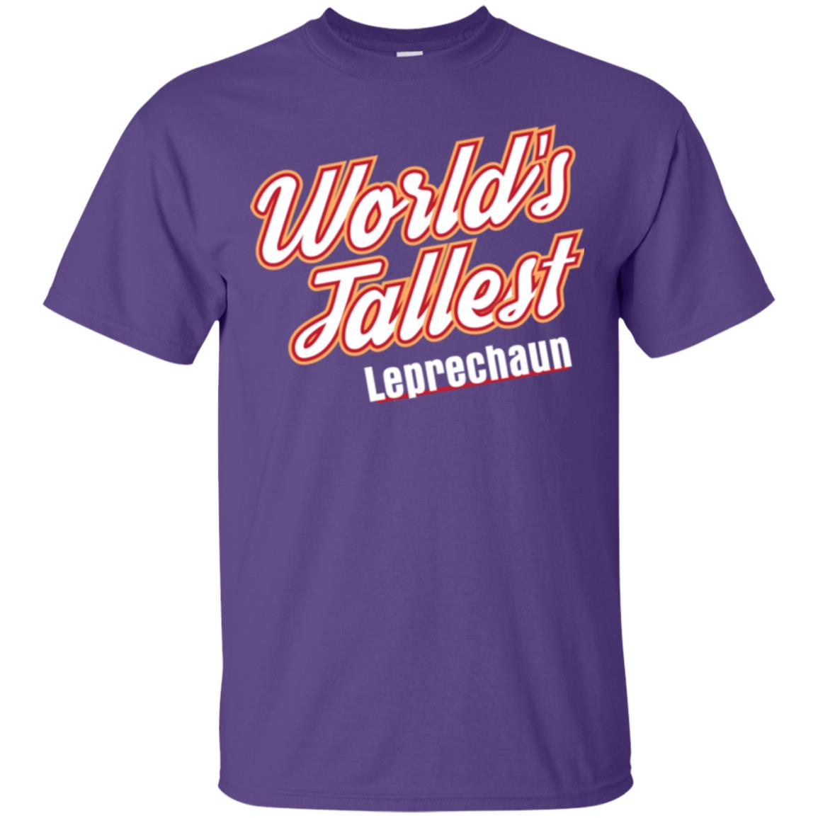 St. Patrick's Day T-shirt World's Tallest Leprechaun Purple
