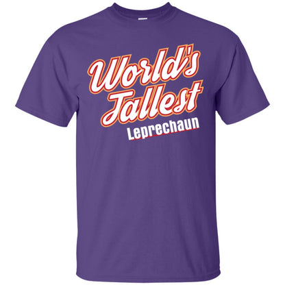 St. Patrick's Day T-shirt World's Tallest Leprechaun Purple