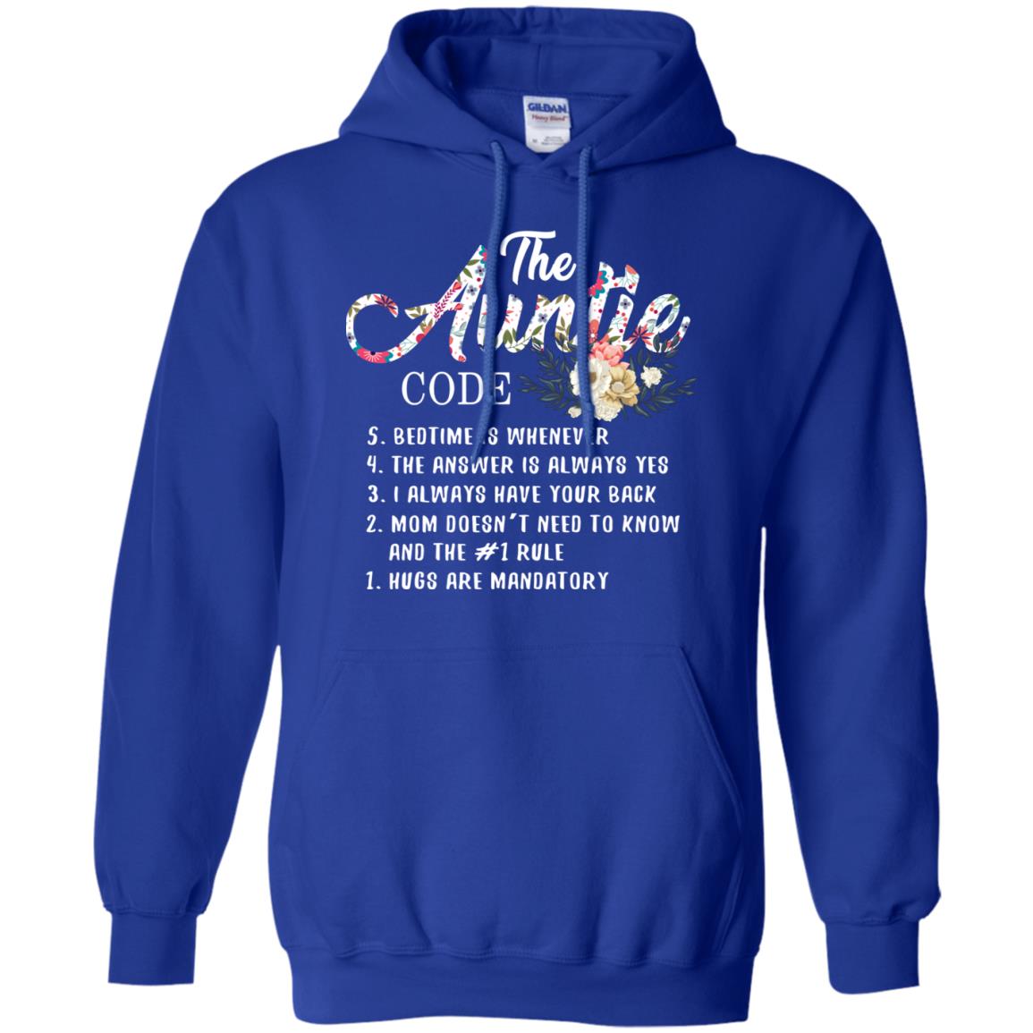 The Auntie Code Shirt For Womens Royal