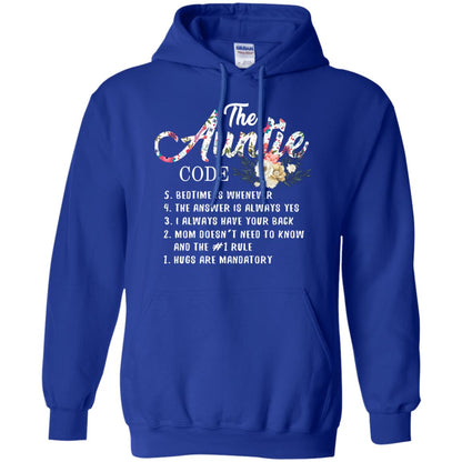 The Auntie Code Shirt For Womens Royal