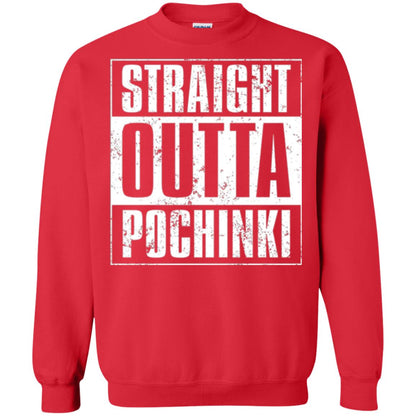 Gaming T-shirt Straight Outta Pochinki Red