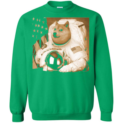 Astronomy T-shirt Dogecoin Moon Astronaut Crypto Irish Green
