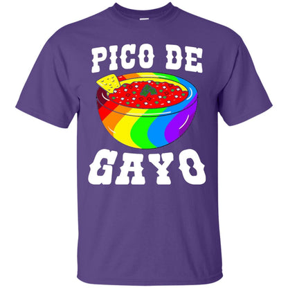 Pico De Gayo Rainbow Lgbt T-shirt Purple
