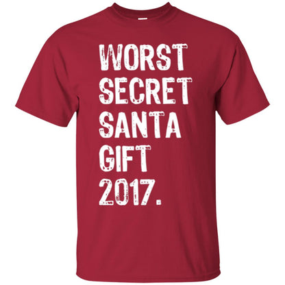 Christmas T-shirt Worst Secret Santa Gift 2017 Cardinal