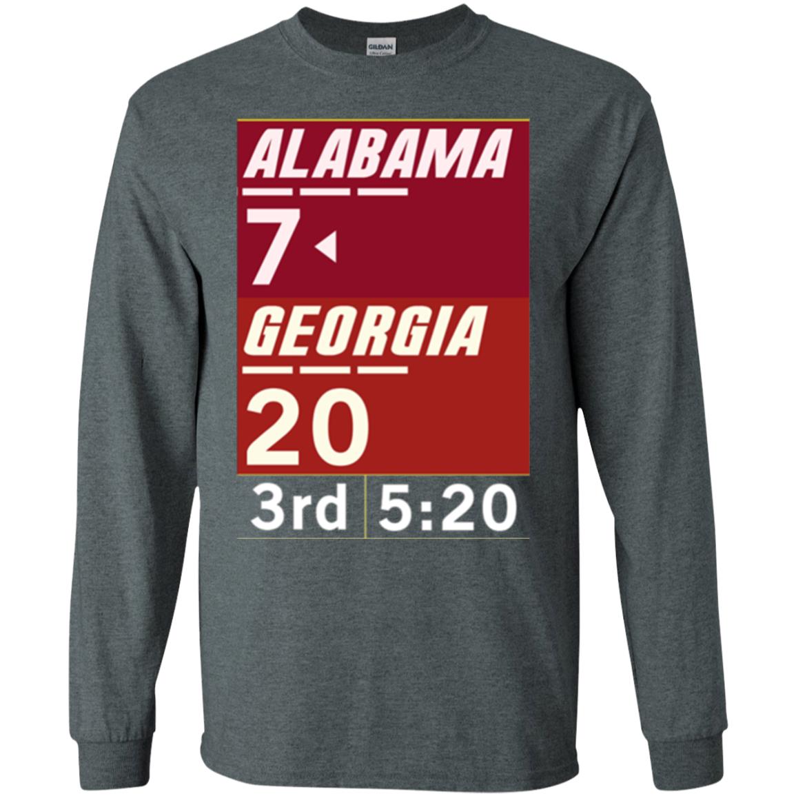 Football Lover T-shirt Alabama 26-23 Comeback Win 2-sided Dark Heather