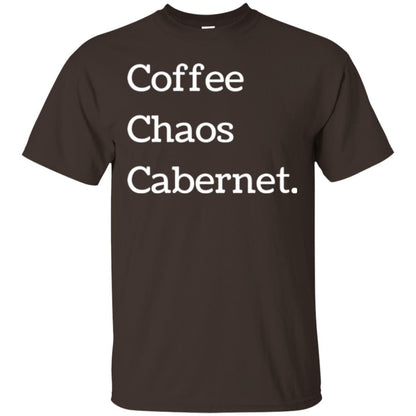 Coffee Chaos Cabernet T-shirt Dark Chocolate