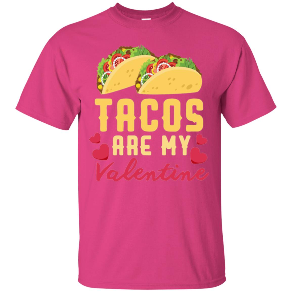 Funny Valentines Day Shirt Tacos Lovers Love Heart Gift Shirt Heliconia