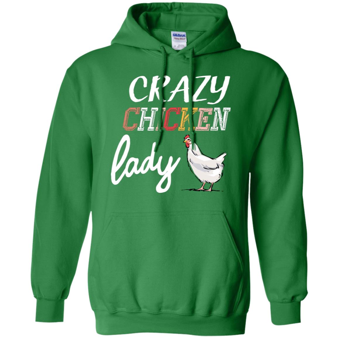Crazy Chicken Lady Chicken Shirt For Girls Womens Irish Green