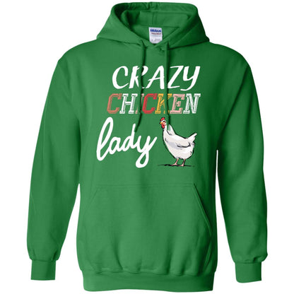 Crazy Chicken Lady Chicken Shirt For Girls Womens Irish Green