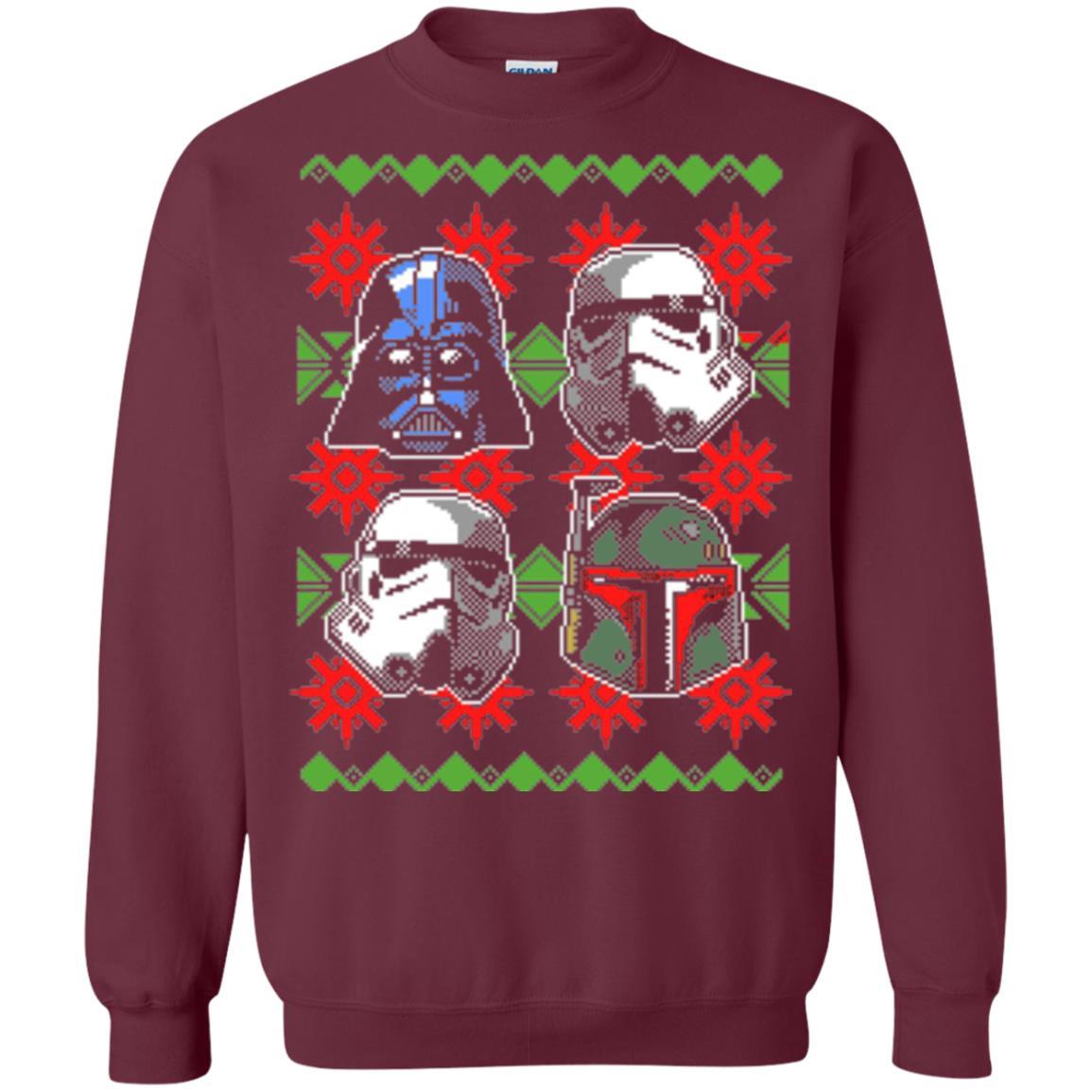 Film T-shirt Christmas Sweater Empire Helmets Maroon