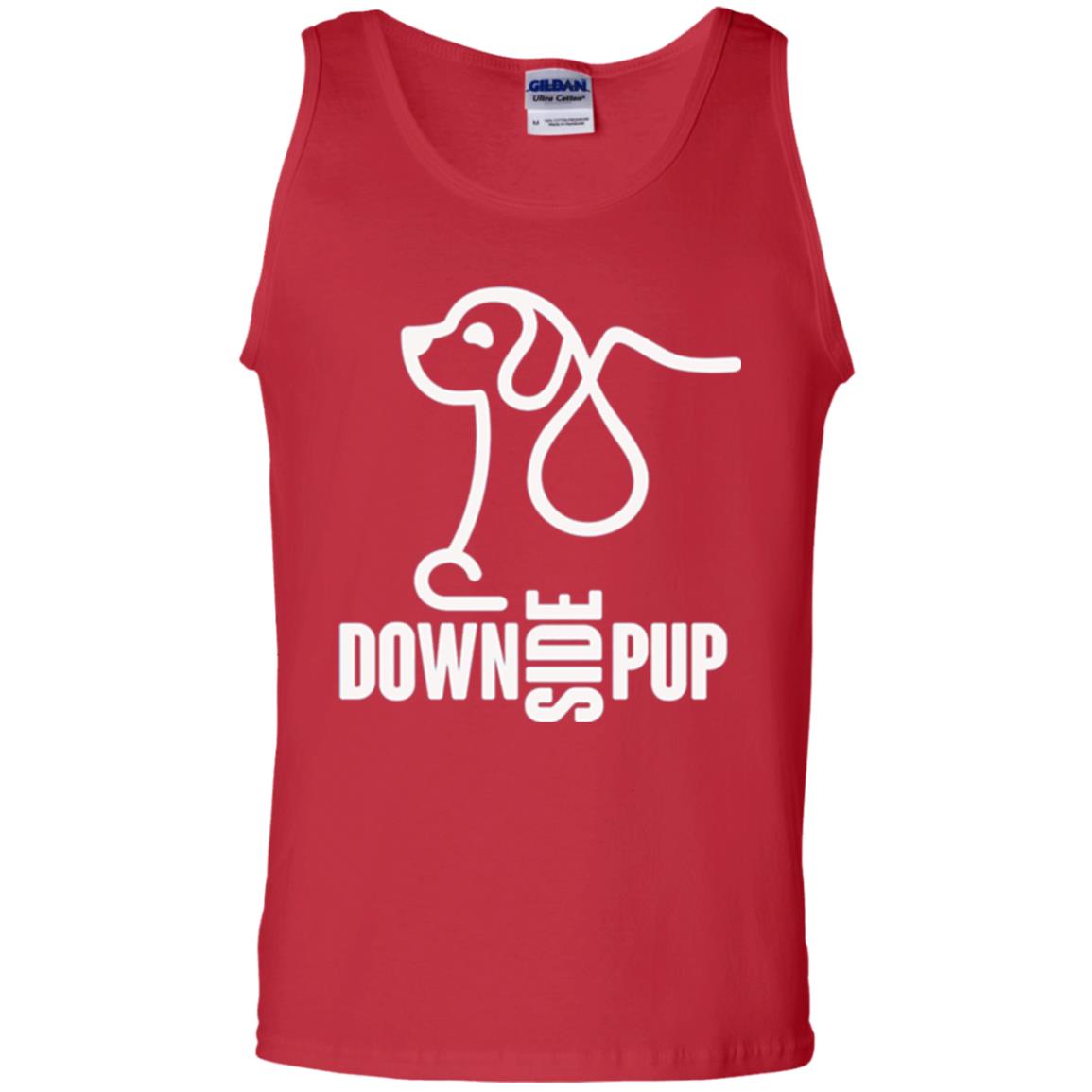 Dog Lover T-shirt Down Side Pup T-shirt Red