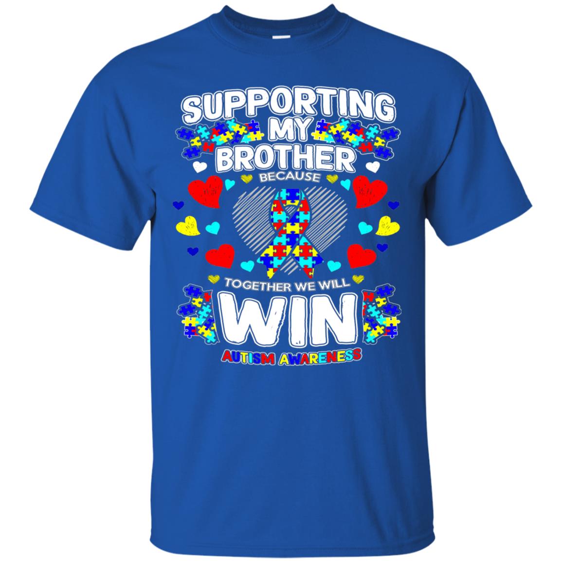 Autism Awareness Shirts For Supporting My Brother Royal