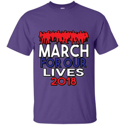 March For Our Lives 2018 Anti Gun T-shirt Purple