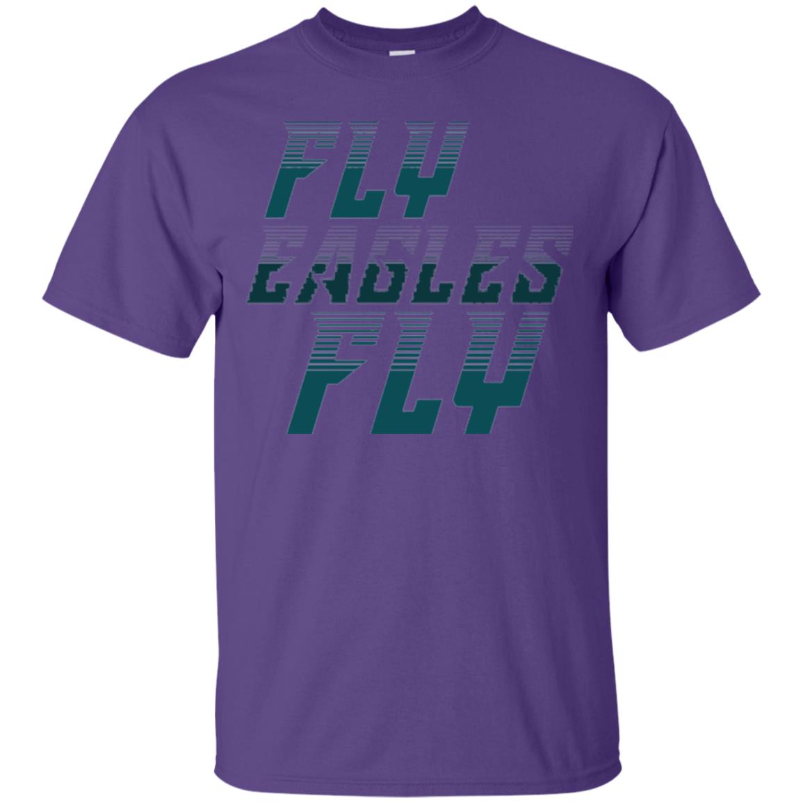 Football Lover T-shirt Fly Eagles Fly Purple