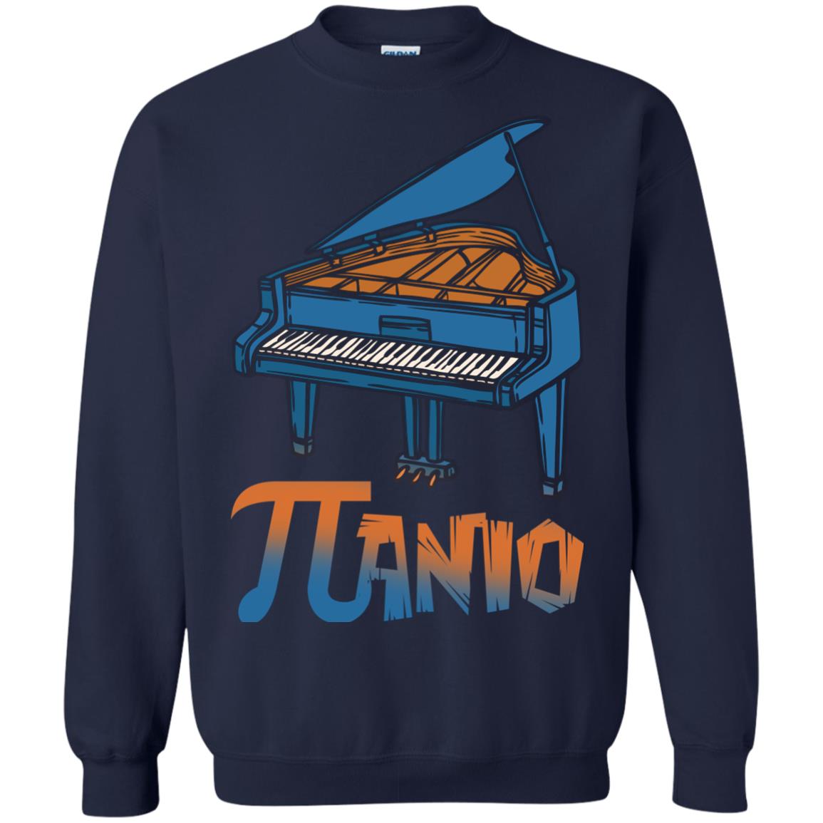 Pi Day T-shirt Funny Piano Lover Navy