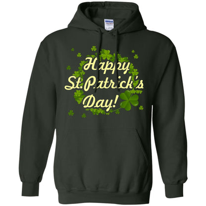 Happy St.patricks Day Shamrocks T-shirt Forest Green