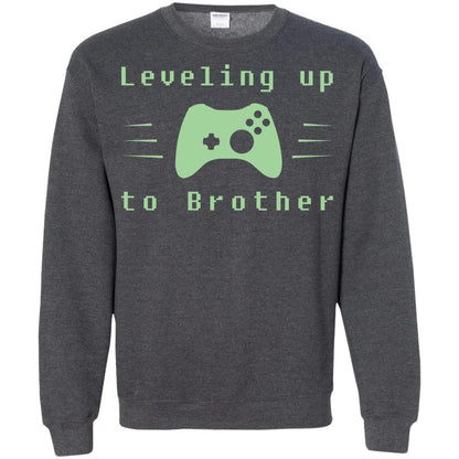 Rata-leveling Up To Brother Gaming Family Shirt Dark Heather