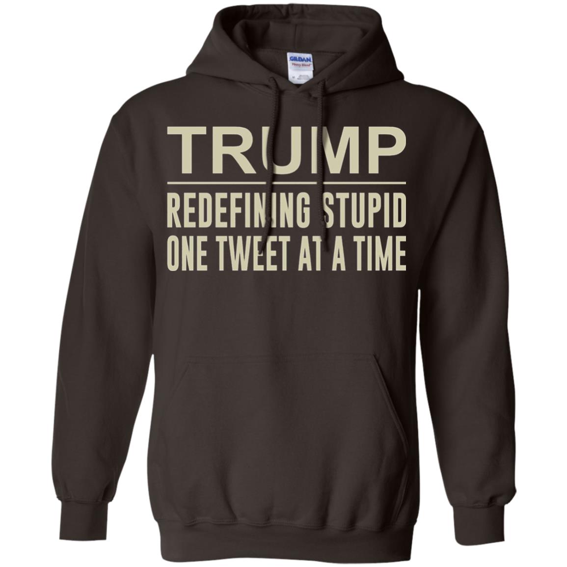 Trump - Redefining Stupid One Tweet At A Time T-shirt Dark Chocolate