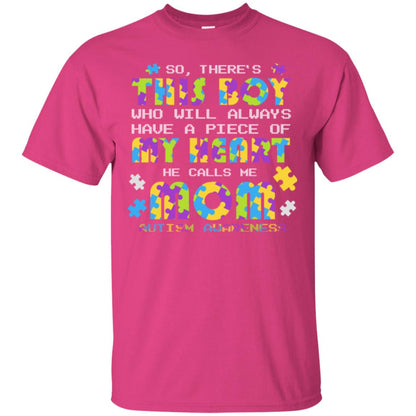 He Calls Me Mom Autism Awareness Gift Shirt For Mom Heliconia