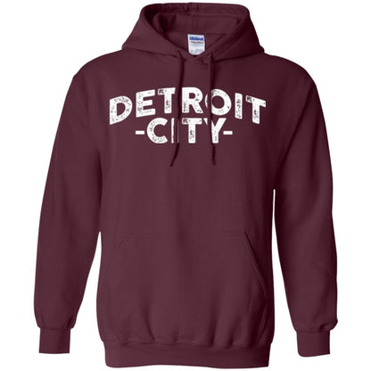 Detroit Michigan T-shirt Maroon