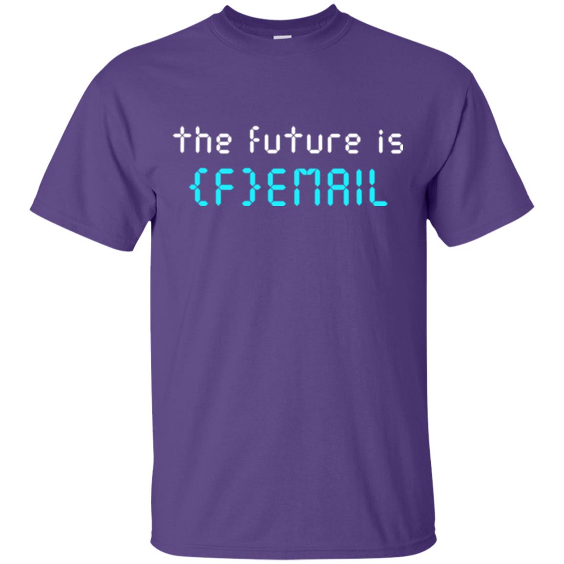 Woman's Right T-shirt The Future Is Femail Purple