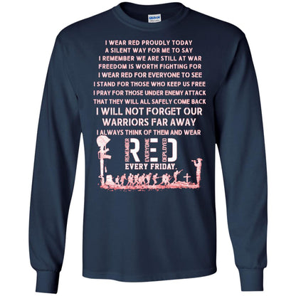 Remember Everyone Deployed Every Friday Wear Red Proudly Today A Silent Way For Me To Say Navy