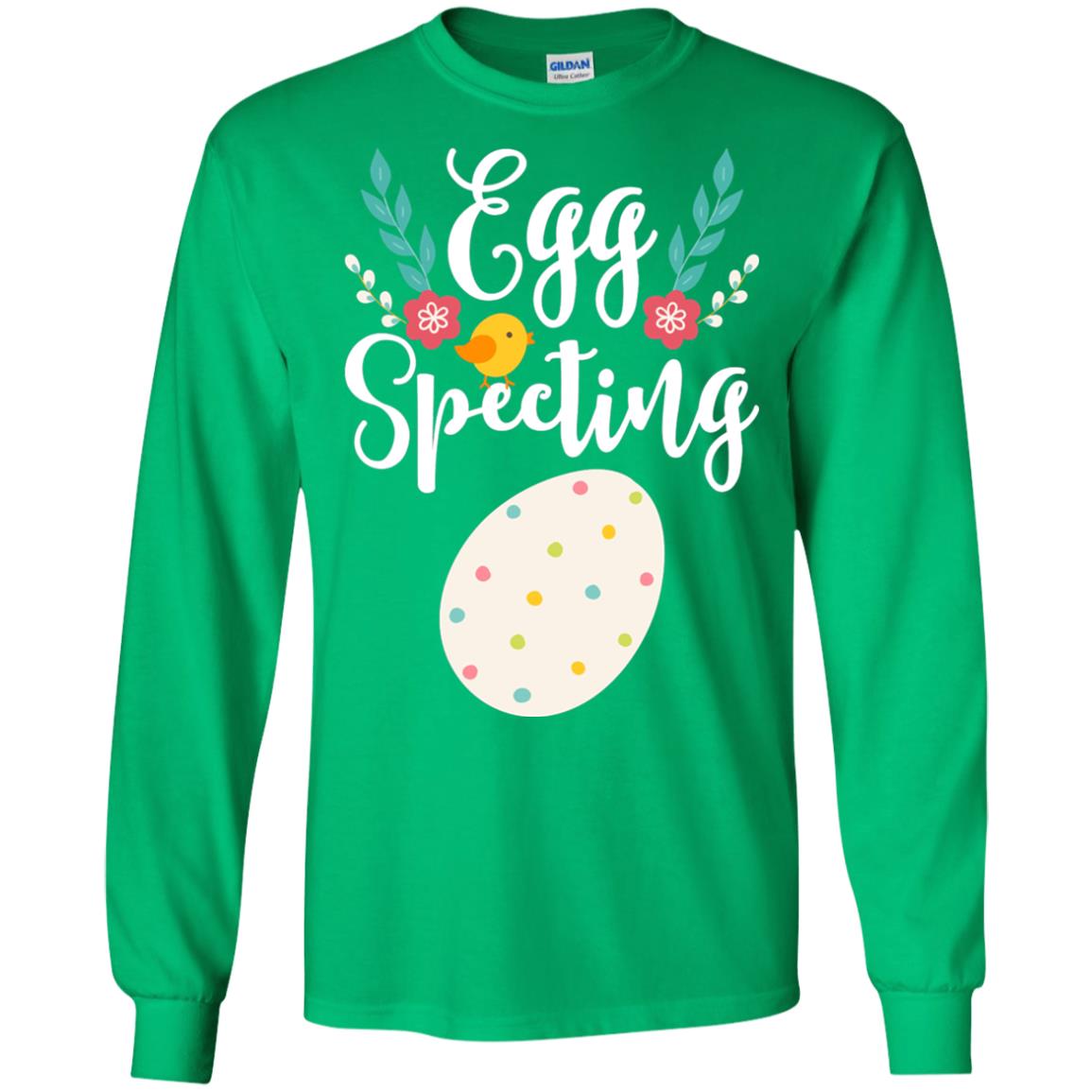 Egg Specting Announcement Pregnant Easter T-shirt Irish Green