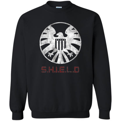 Film T-shirt Agents Of Shield Distressed Logo Graphic Black