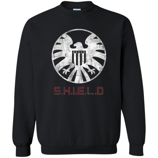 Film T-shirt Agents Of Shield Distressed Logo Graphic Black
