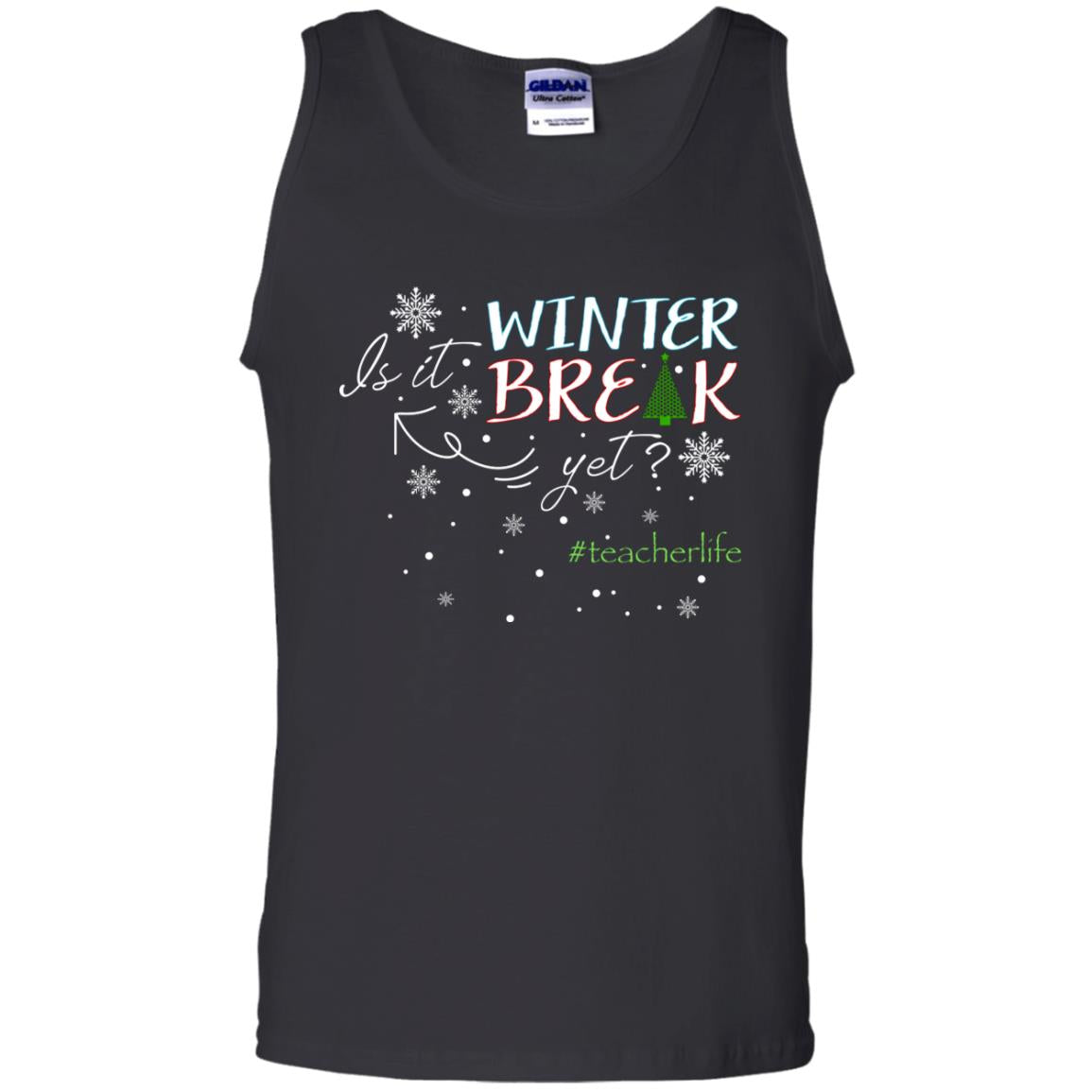 Is It Winter Break Yet X-mas Gift Shirt For Teacher Black