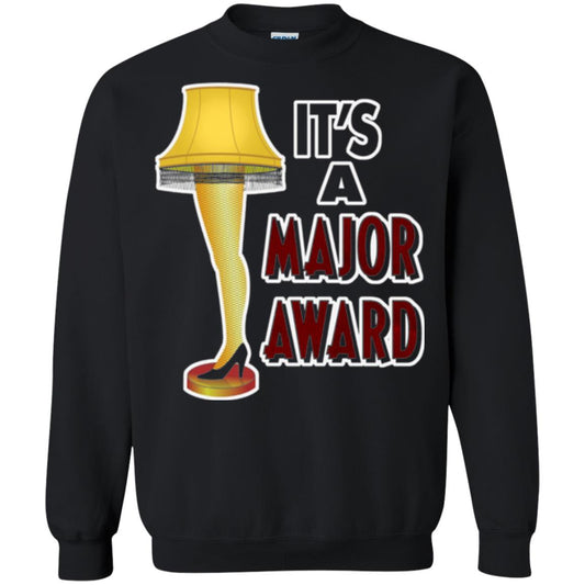 Christmas T-shirt It_s A Major Award Leg Lamp Black