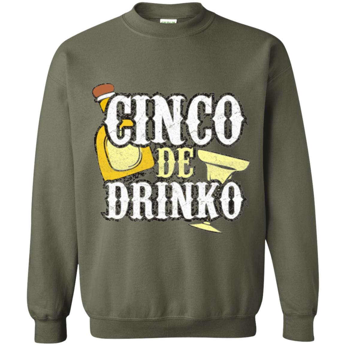 Funny Cinco De Mayo Drinko Celebration T-shirt Military Green