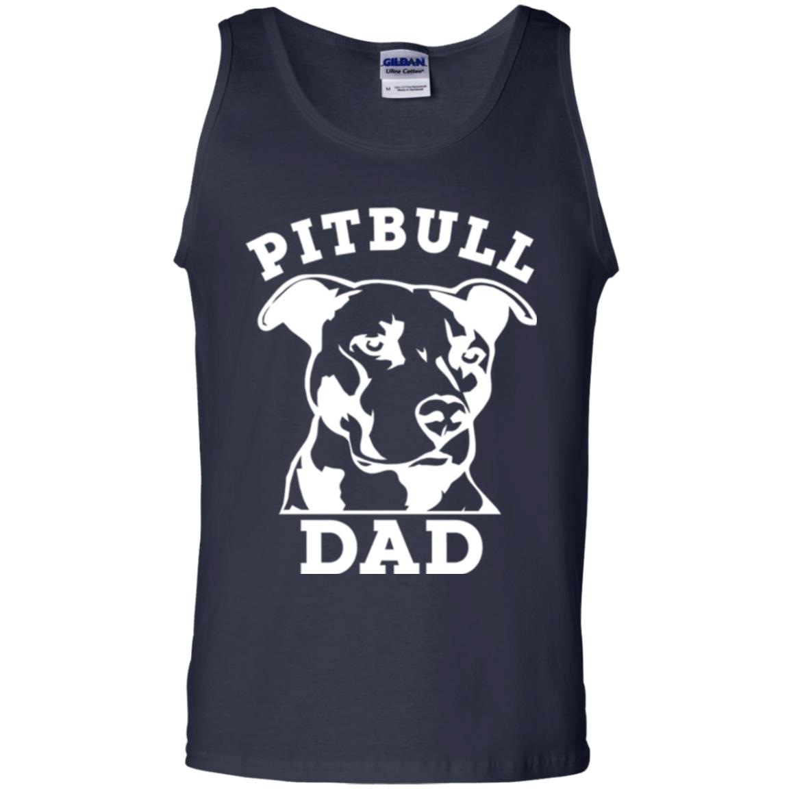 Pit Bull Dad T-shirt Pitbull Lovers Navy