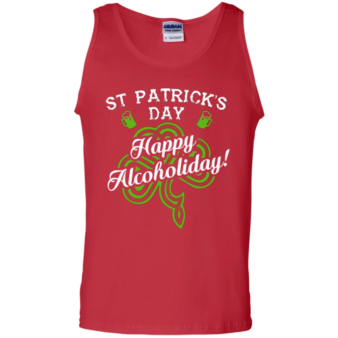 St. Patrick's Day T-shirt Happy Alcoholiday Red