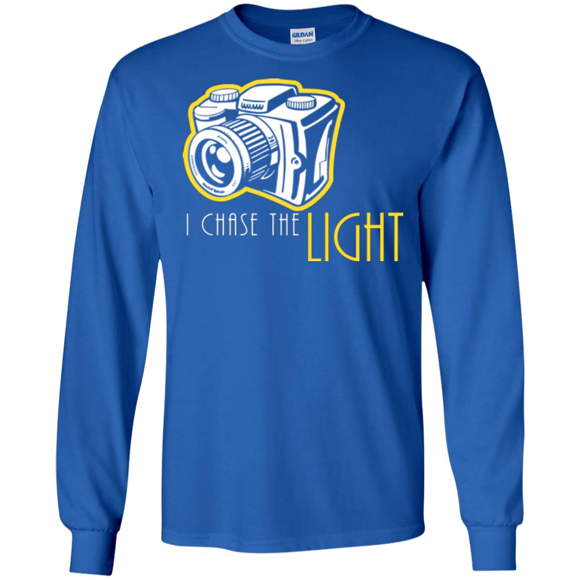 Photography Lover T-shirt I Chase The Light Royal