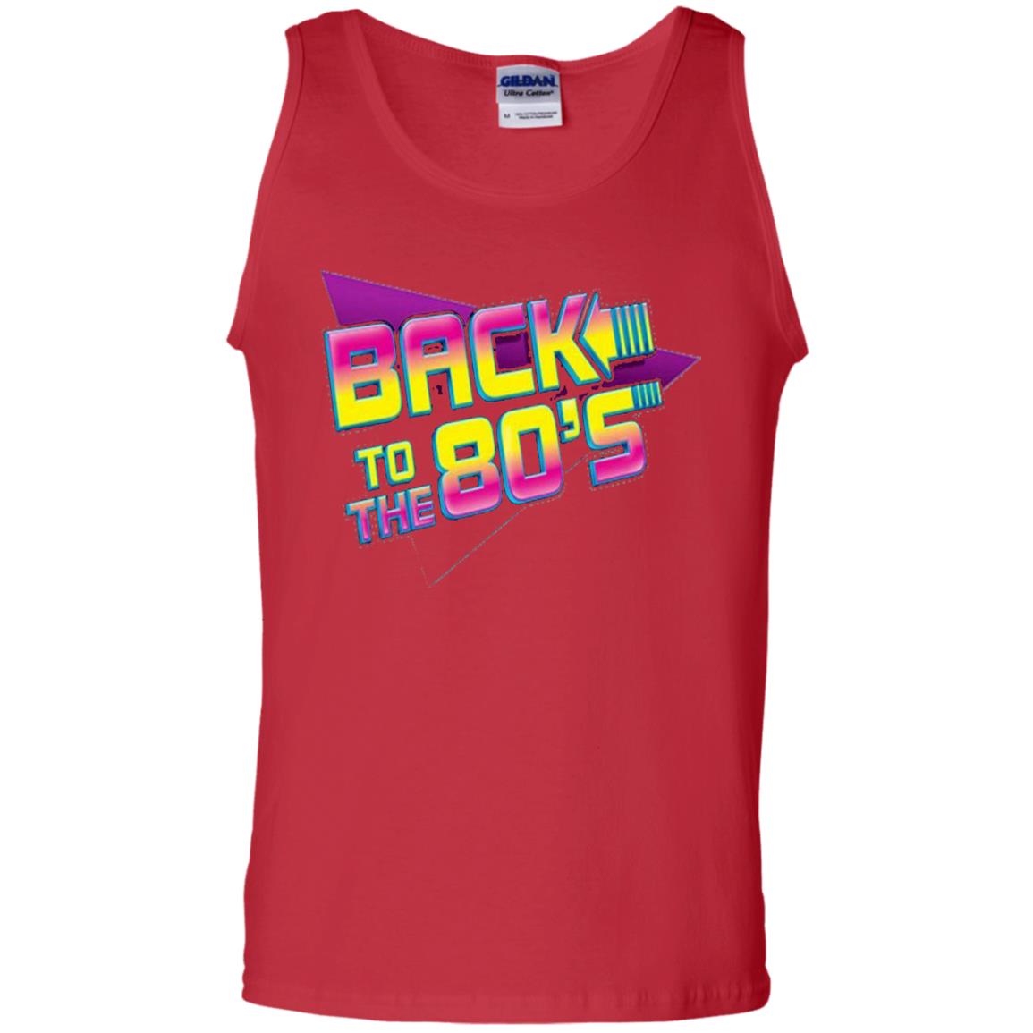 Back To The 80s Graphic Retro Novelty T-shirt Red