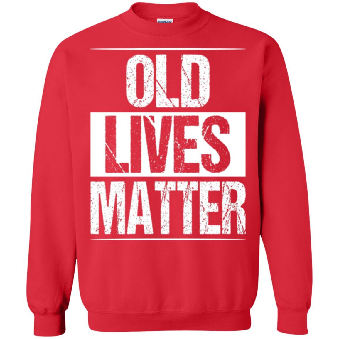 Elderly Seniors T-shirt Old Lives Matter T-shirt Red