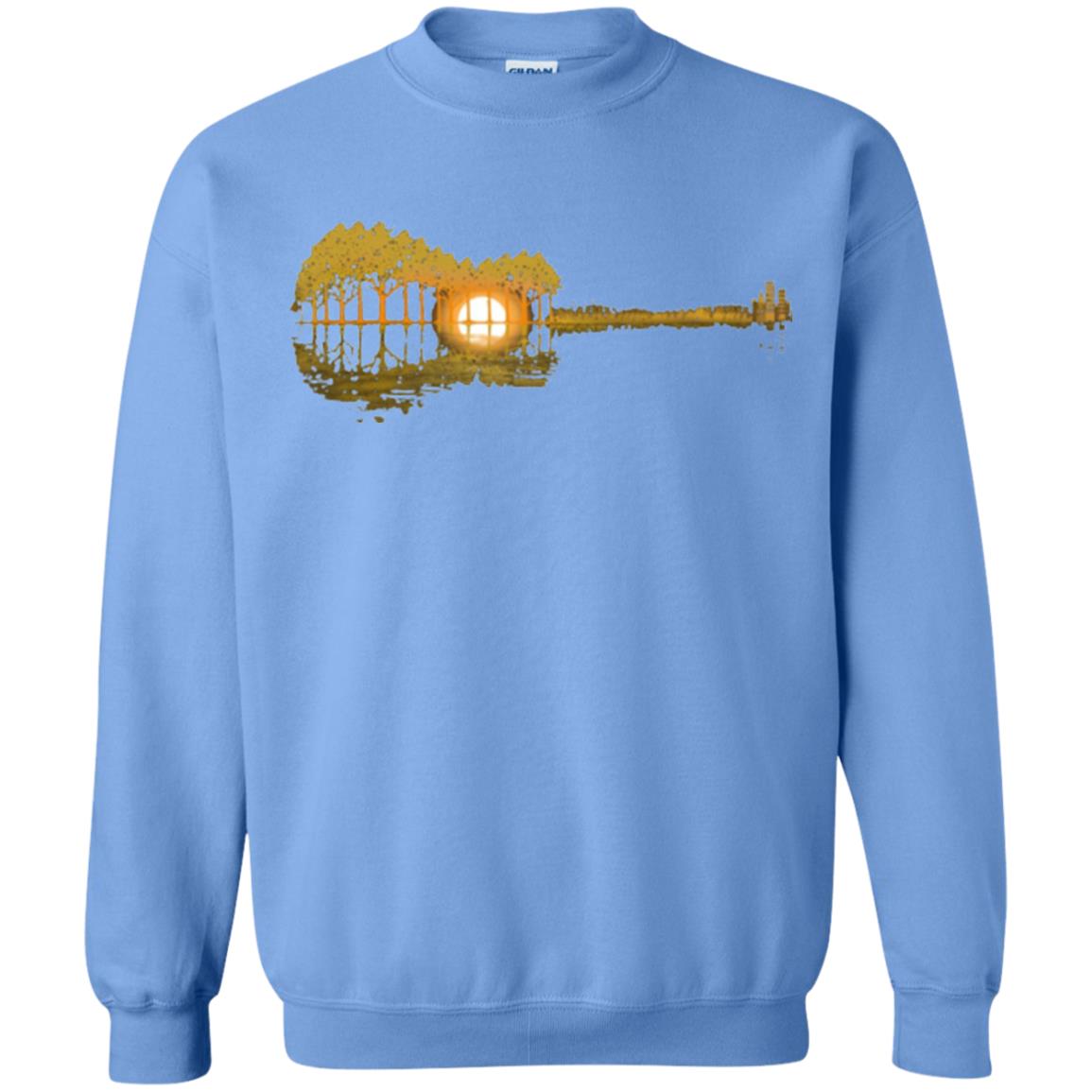 Guitar Lovers T-shirt Guitar Lake Shadow Carolina Blue