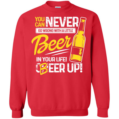 You Can Never Go Wrong With A Little Beer In Your Life Rock On Everyone Red