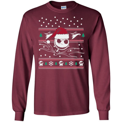 Disney Nightmare Before Christmas Holiday Christmas T-shirt Maroon