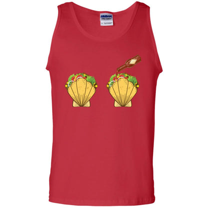 Mermaid Shell T-shirt Taco Bra And Spicy Chili Sauce Red
