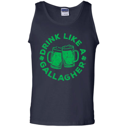 Drink Like A Gallagher Saint Patrick Day T-shirt Navy