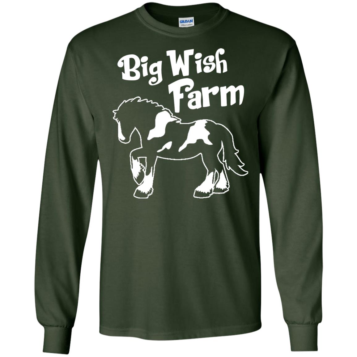 Big Wish Farm Horse Shirt Forest Green