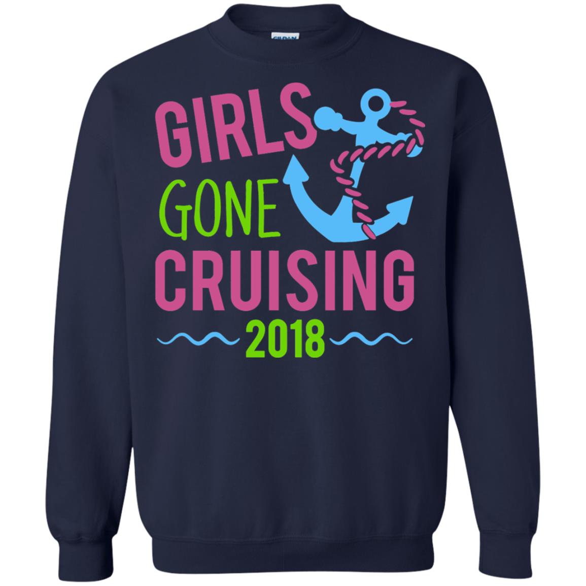 Girls Gone Cruising Girls Trip Cruise T-shirt Navy