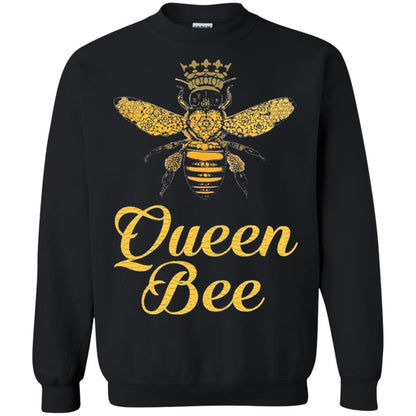 Bee Lover T-shirt Queen Bee Crown T-shirt Black