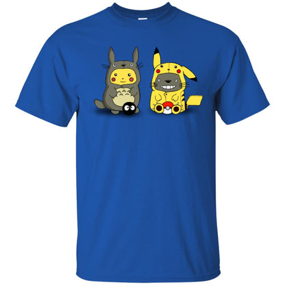 Pikachu Cosplay Totoro And Totoro Cosplay Pikachu T-shirt Royal