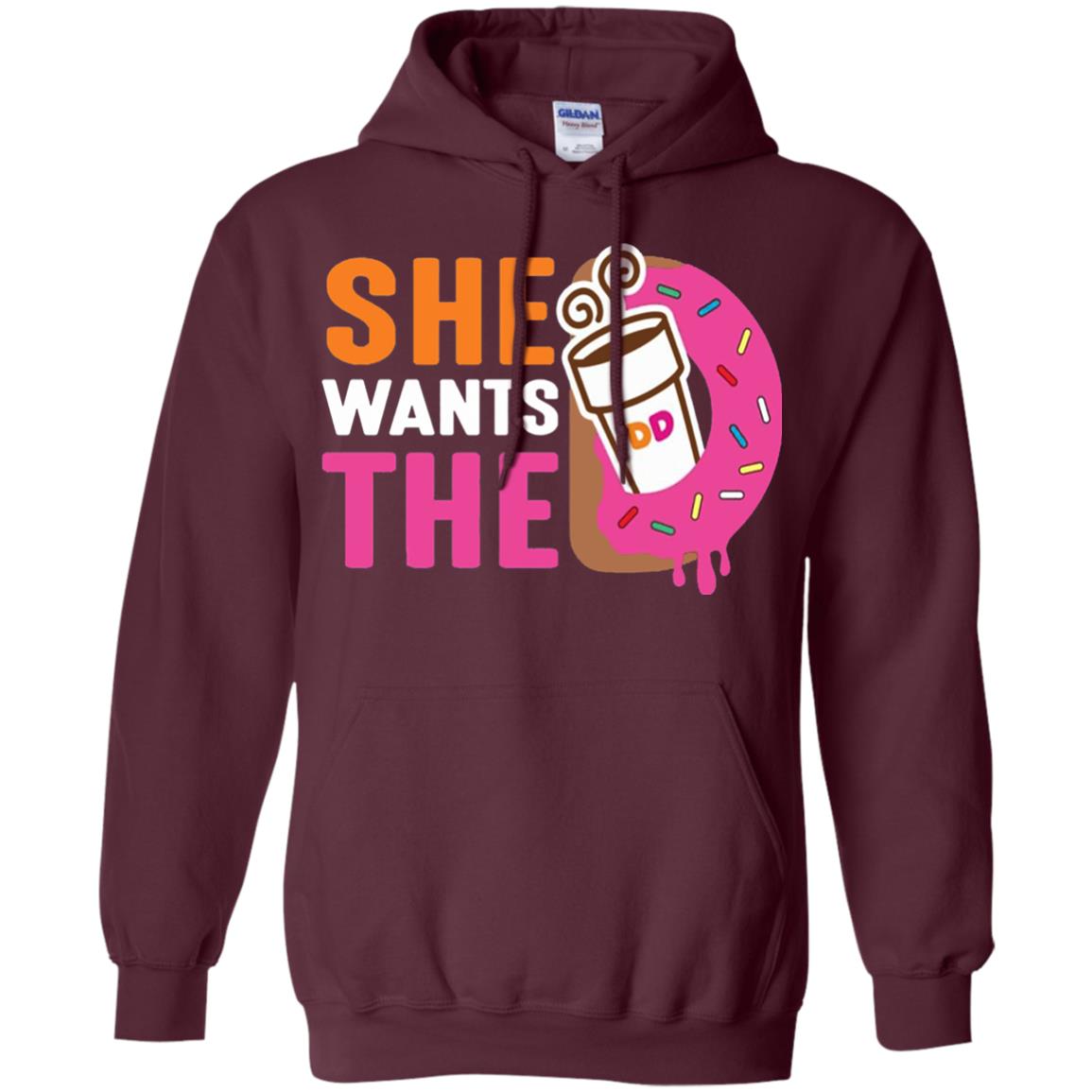 She Wants The D Dunking T-shirt Maroon
